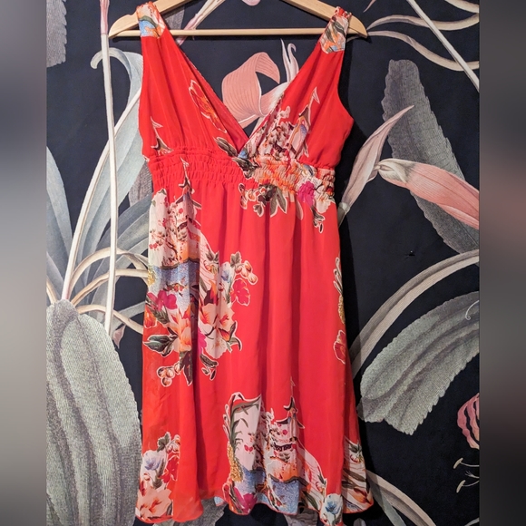 Tropical 1960s Teddy Style Dress - Picture 2 of 2